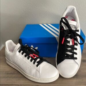 Adidas Stan Smith White and Black Classic Sneakers (EE5305)